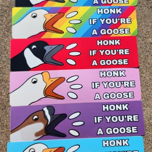 HONK If You&#39;re A Goose Bumper Stickers