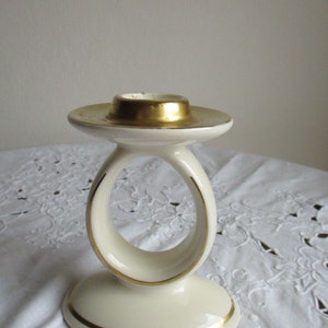 Vintage candle holder,one  candle holder,porcelain candle holder