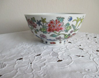 Cuenco de arroz, porcelana asiática, cuenco vintage, cuenco de sopa,