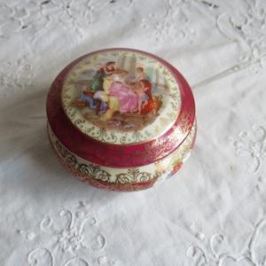 Antique cup, Art Nouveau, jewelry box, porcelain box