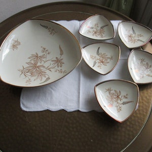 dessert set,vintge plates set, serving plates,porcelain plates
