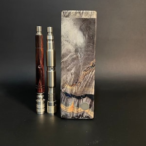 Galaxy Burl FutoStash XXL #4055 - Stabilized Burl & Resin - BFG Dani - Vestratto Anvil - DynaVap BB9 - Stash Box
