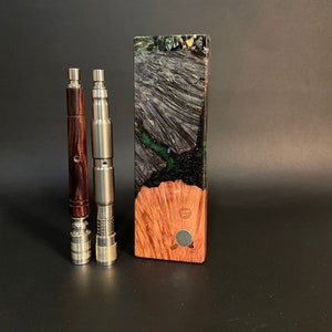 Galaxy Burl FutoStash XXL #4053 - Stabilized Burl & Resin - BFG Dani - Vestratto Anvil - DynaVap BB9 - Stash Box
