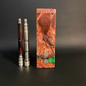 Galaxy Burl FutoStash XXL G2 #4056 - Stabilized Burl & Resin - BFG Dani - Vestratto Anvil - DynaVap BB9 - Stash Box