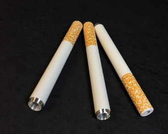 Classic Cigarette - (3 Pack) - Aluminum - 8mm One Hitters - One Hitter Pipe