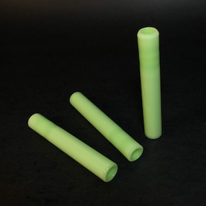 Lime Green - (3 Pack) - 12mm Glass One Hitters - Glass Pipe