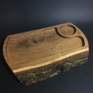 Live Edge Rolling Tray - Futo XL Tray - Live Edge Oak