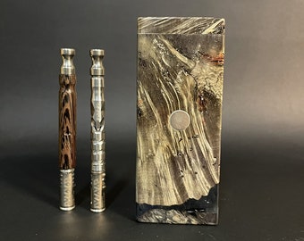 Galaxy Burl FutoStash XL #4098 - Stabilized Burl & Resin - DynaVap - Simrell - Madheaters Stash Box