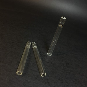 One Hitters - (3 Pack) - Clear Borosilicate Glass - Glass Pipe
