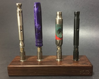 Futo Magnet Stand - Wenge - Holds x4 Vaporizers - DynaVap Stand - Desktop Magnet Display Stand