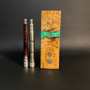 Galaxy Burl FutoStash XXL G2 #4057 - Stabilized Burl & Resin - BFG Dani - Vestratto Anvil - DynaVap BB9 - Stash Box
