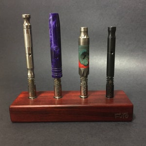 Futo Magnet Stand - Redwood - Holds x4 Vaporizers - DynaVap Stand - Desktop Magnet Display Stand