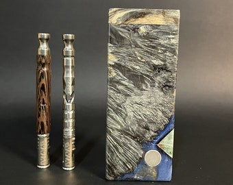 Galaxy Burl FutoStash XL #4099 - Stabilized Burl & Resin - DynaVap - Simrell - Madheaters Stash Box