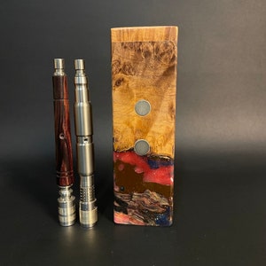 Galaxy Burl FutoStash XXL G2 #4049- Stabilized Burl & Resin - BFG Dani - Vestratto Anvil - DynaVap BB9 - Stash Box
