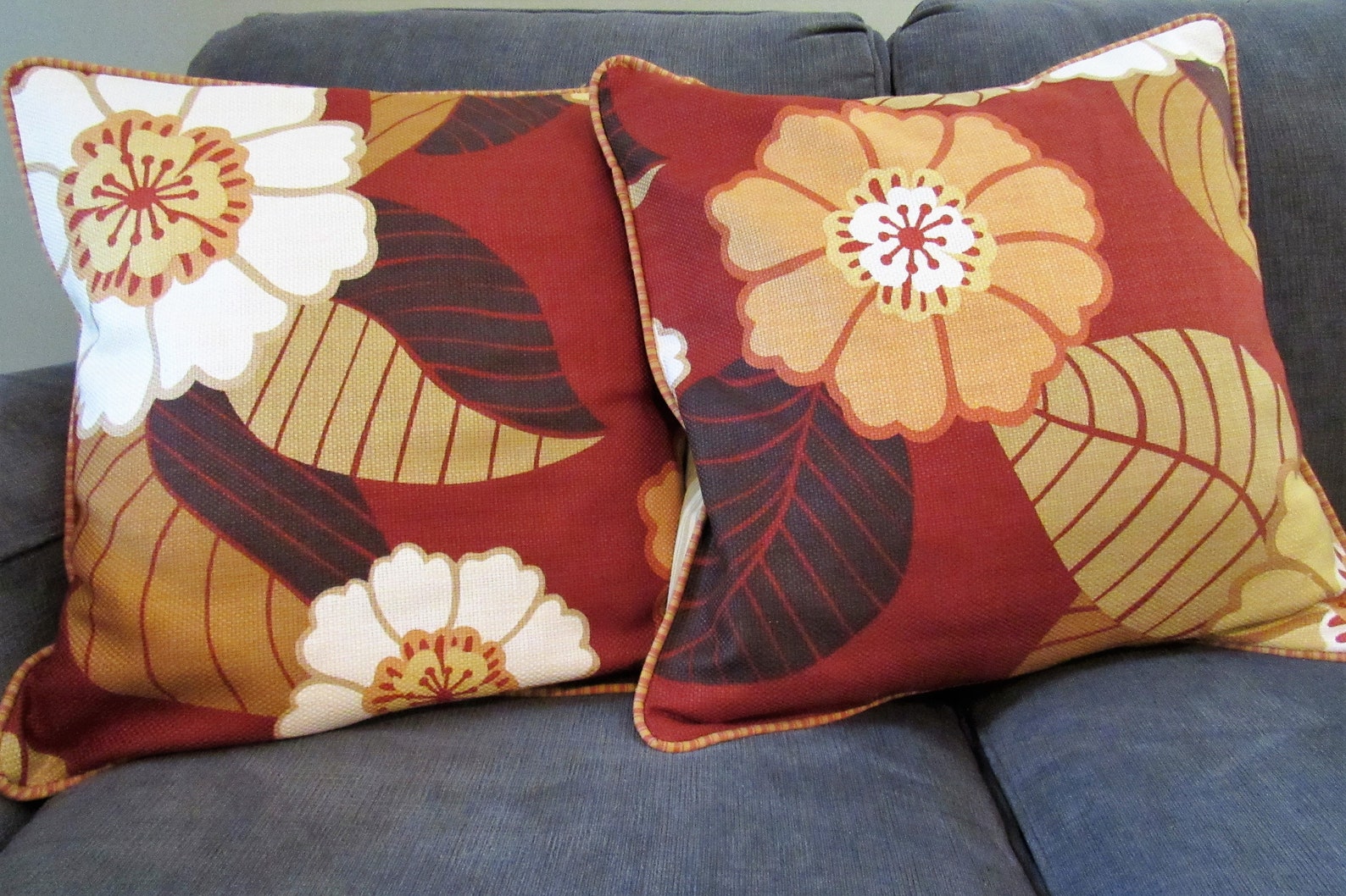 Choice of 2 BESPOKE ACCENT PILLOW Covers 18 Square Etsy