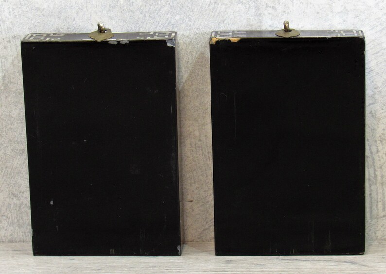 Mirrored Lid 2 Drawers Inlaid AbaloneMother of Pearl in DragonBirdGreek Key Designs Silk-Lined VTG Chinese JEWELRY BOX