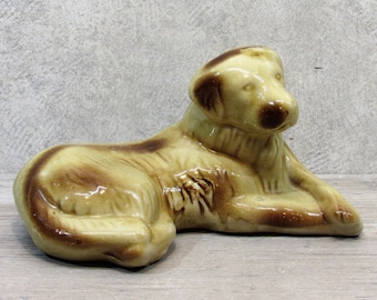 VTG MCS BRAZIL St. Bernard or Golden Retriever Dog Figurine Statue Sculpture