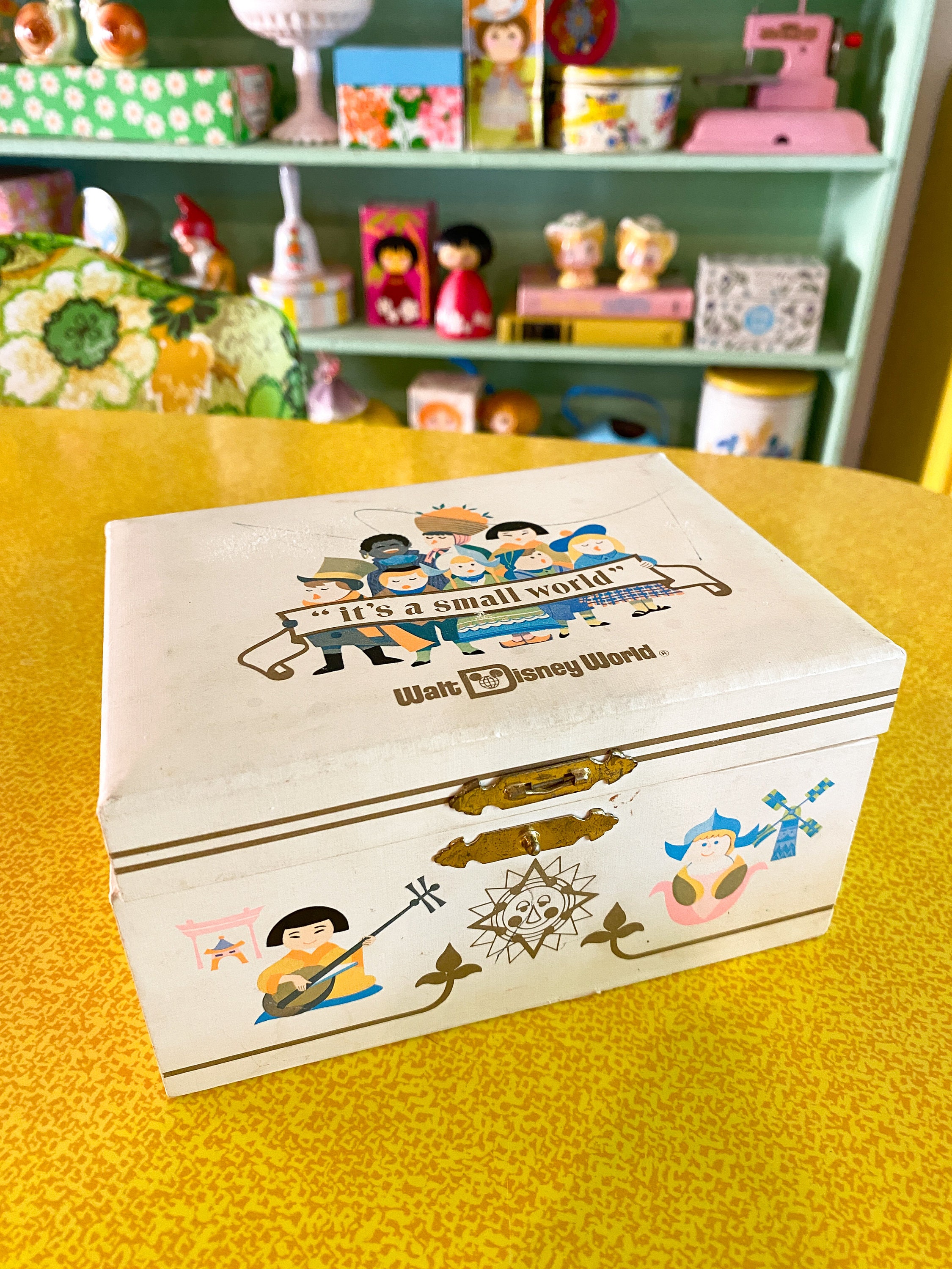Vintage It's A Small World Music Box Walt Disney Made in Japan