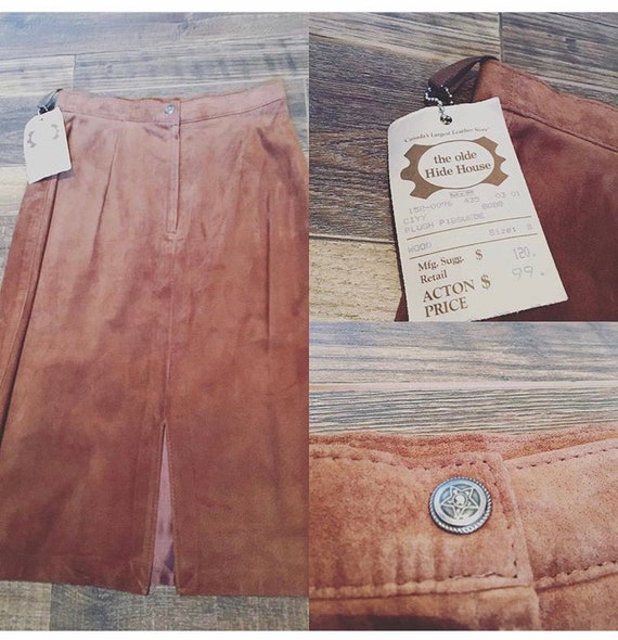 Vintage Suede Skirt