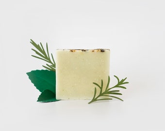 01 / Mint + rosemary soap