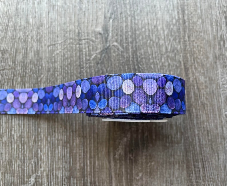 Ribbon by the Yard Stones in Purple 78 Grosgrain Ribbon