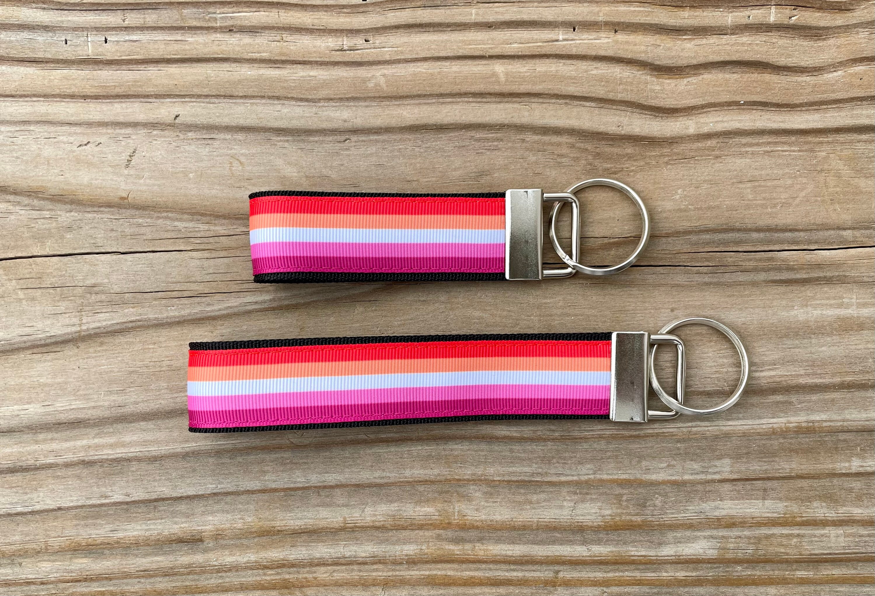 Pride Flags Key Lesbian Pride Flag Keyfob Lesbian Pride Keychain 2018 | Etsy
