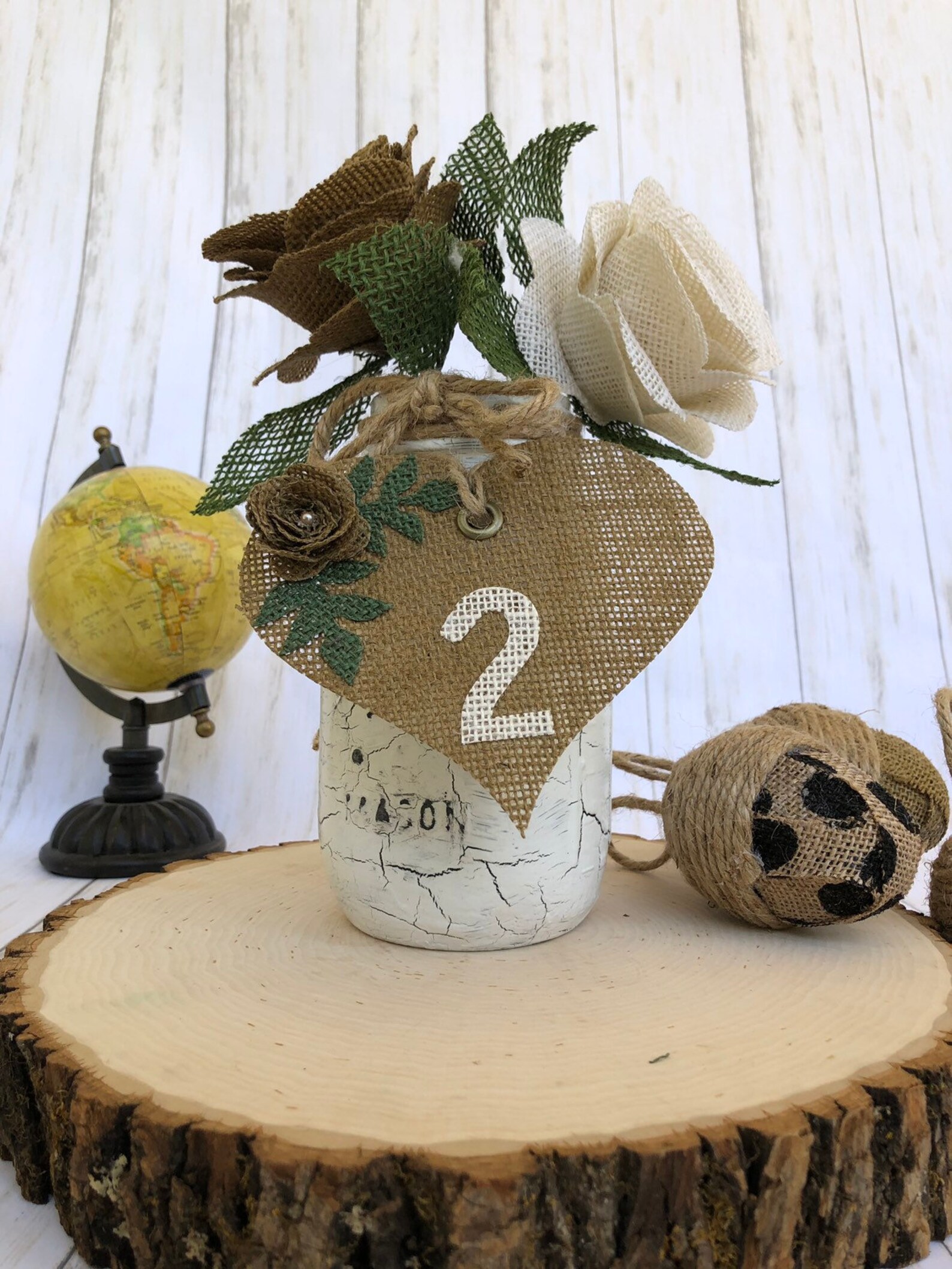 Burlap table numbers weddings table numbers burlap Etsy