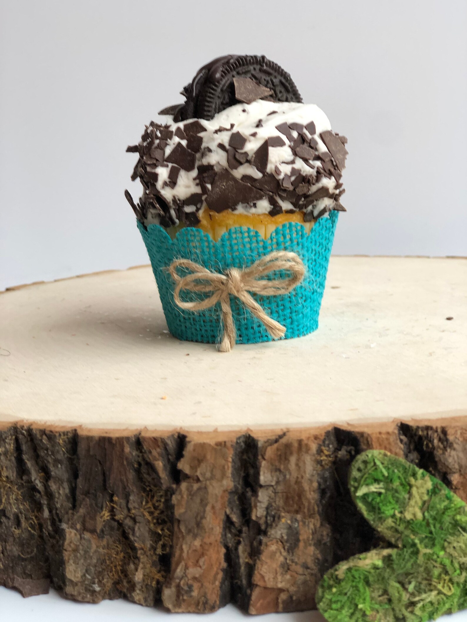 Real Burlap teal cupcake wrappers rustic cupcake wrappers Etsy 日本