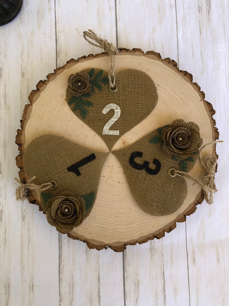 Burlap table numbers weddings table numbers burlap Etsy
