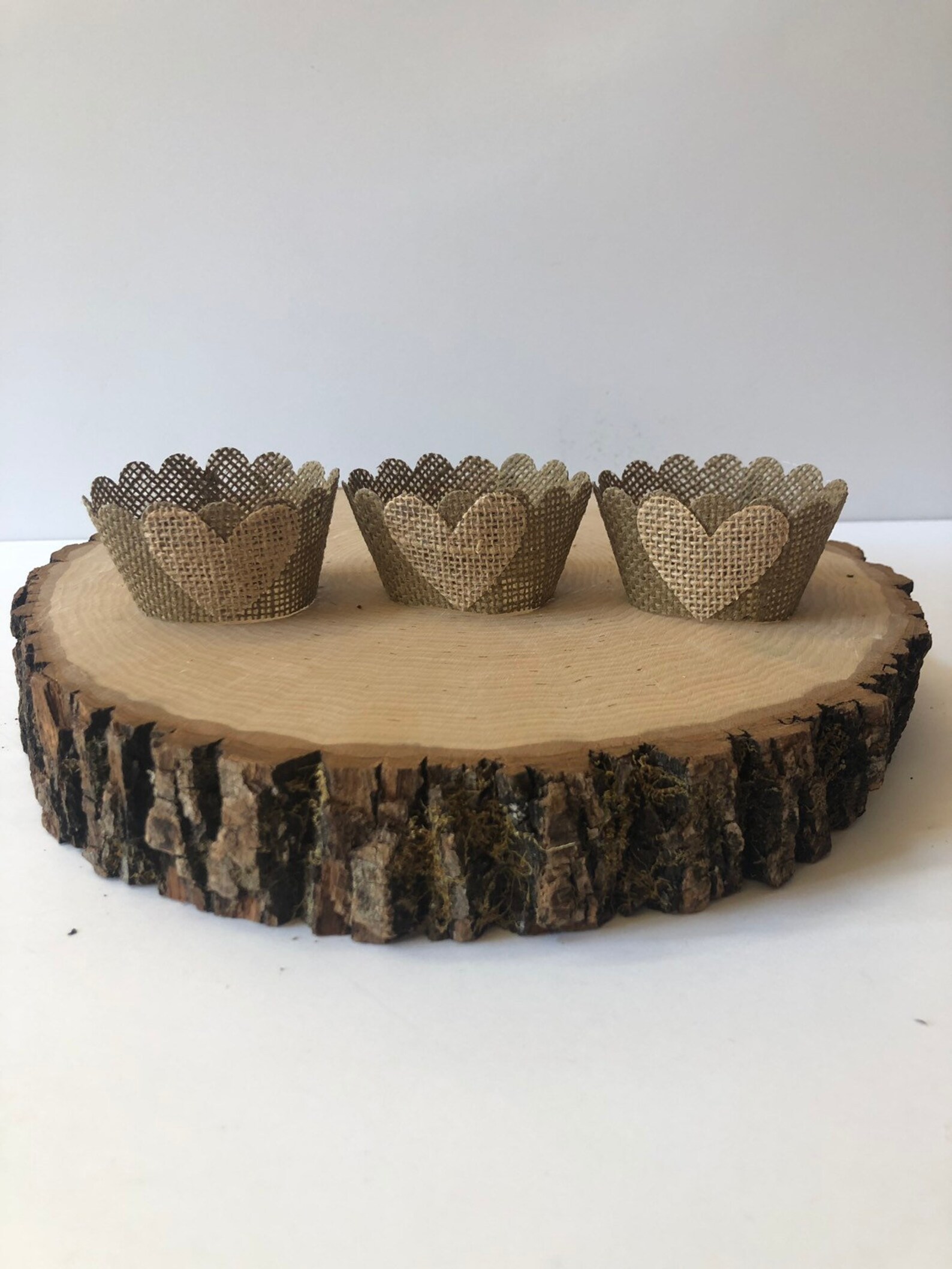 Burlap Cupcake Wrappers Rustic Cupcake Wrappers Wedding Etsy