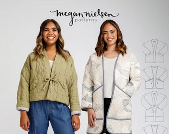 Megan Nielsen, Hovea Jacket and Coat, Paper Garment Pattern, Indie Sewing Pattern, advanced beginner