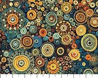Aglow in Warm, Klimty Cats Collection, Patrick Lose Fabrics, Northcott, Sold by Half Yard