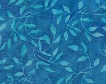 Island Batik, RAYONNE, mini feuilles, vendu par demi-mètre