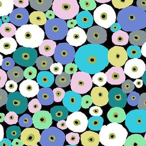 BY THE YARD!! Kaffe Fassett, 85 and Fabulous, Spools in Contrast, Recoloring of Retired Design!!