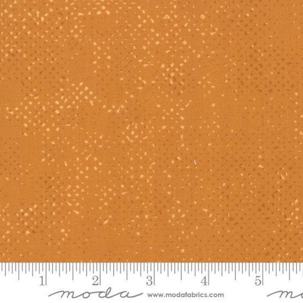 Spotted in Amber, Zen Chic, Stomp Stomp Roar, Moda Fabrics, Amber Blender, Sold by the Half Yard