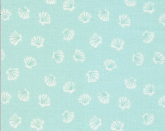 BY THE YARD! The Sea and Me, Stacy Iest Hsu for Moda, Shells on Seafoam, 20798 13