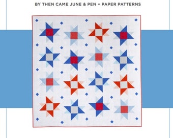 Starry Skies Quilt Pattern, The Modern Holiday Quilt Collection, Along Came June + Pen and Paper Patterns, Paper Pattern Only