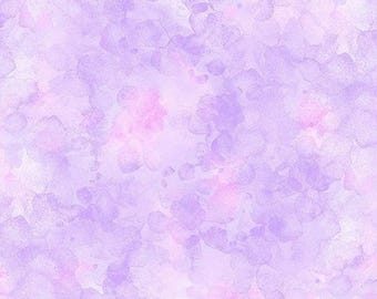 Solid-ish Watercolor Texture Wisteria, KIM 6100, Timeless Treasures Fabrics, Dragonfly Mist Collection, Sold by HALF Yard