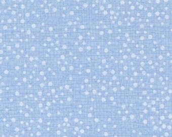 Moda, Dotty Thatched in Mist, Light Blue Blender, Quilting Fabric, Sold by the Half Yard