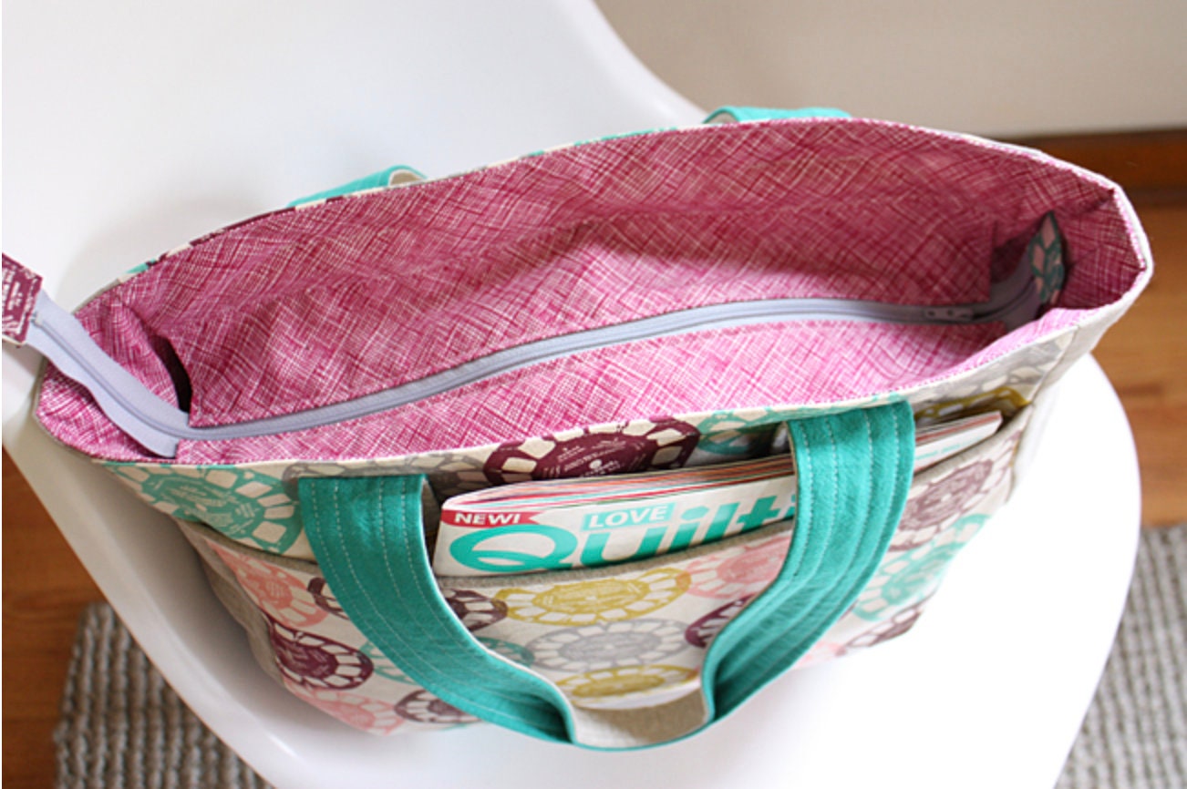 Super Tote Pattern Noodlehead 531 Bag Pattern Purse Pattern Tote Bag Pattern Sewing Pattern Tote Organizer Etsy
