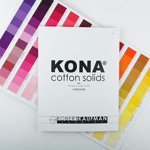 Robert Kaufman Fabrics Kona Cotton Color Card Digital Print