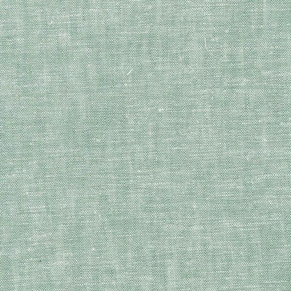 Brussels Washer Yarn Dye, Sage, Linen and Rayon Blend Fabric, Pale Green Apparel Fabric, Sold by the Half Yard