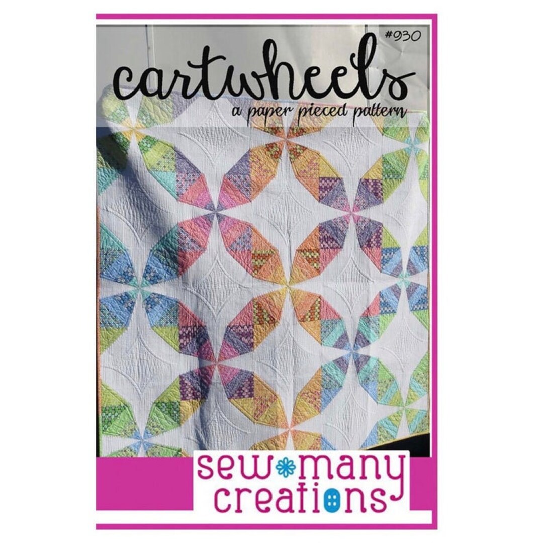 Cartwheels PAPER QUILT PATTERN by Sew Many Creations Etsy