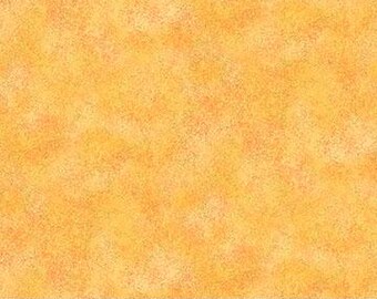 Northcott Shimmer, Speckle in Tutti Fruiti, Deborah Edwards, Orange-Yellow and Gold Metallic Fabric, Sold by the HALF YARD