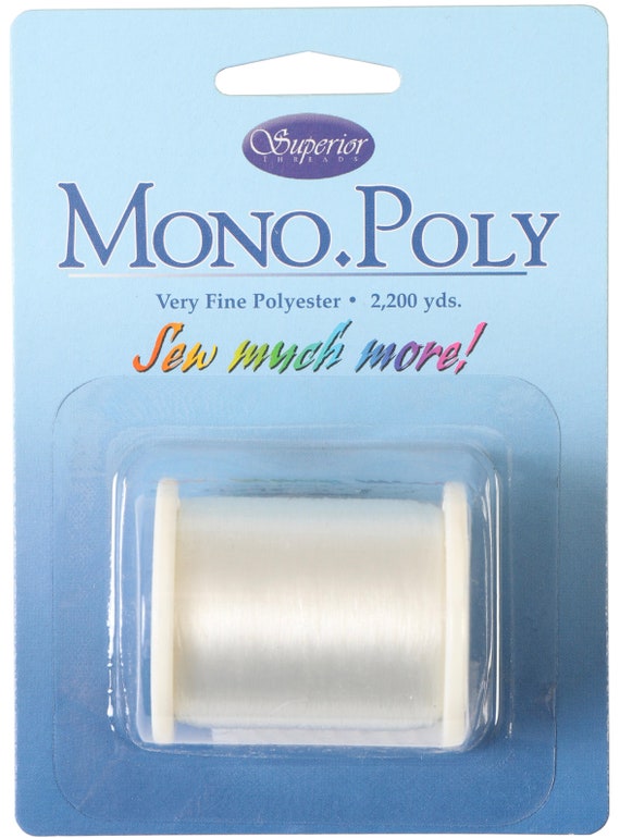 Buy Choose Clear or Smoke, Mono Poly, Superior Threads, Very Fine  Monofilament Polyester Thread, 2200 Yards, Heat Resistant, Reduced Sheen  Online in India 