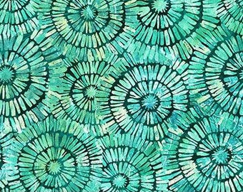 Northcott, Vitamin Sea, Swirls, Turquoise Multi, Sold by the Half Yard