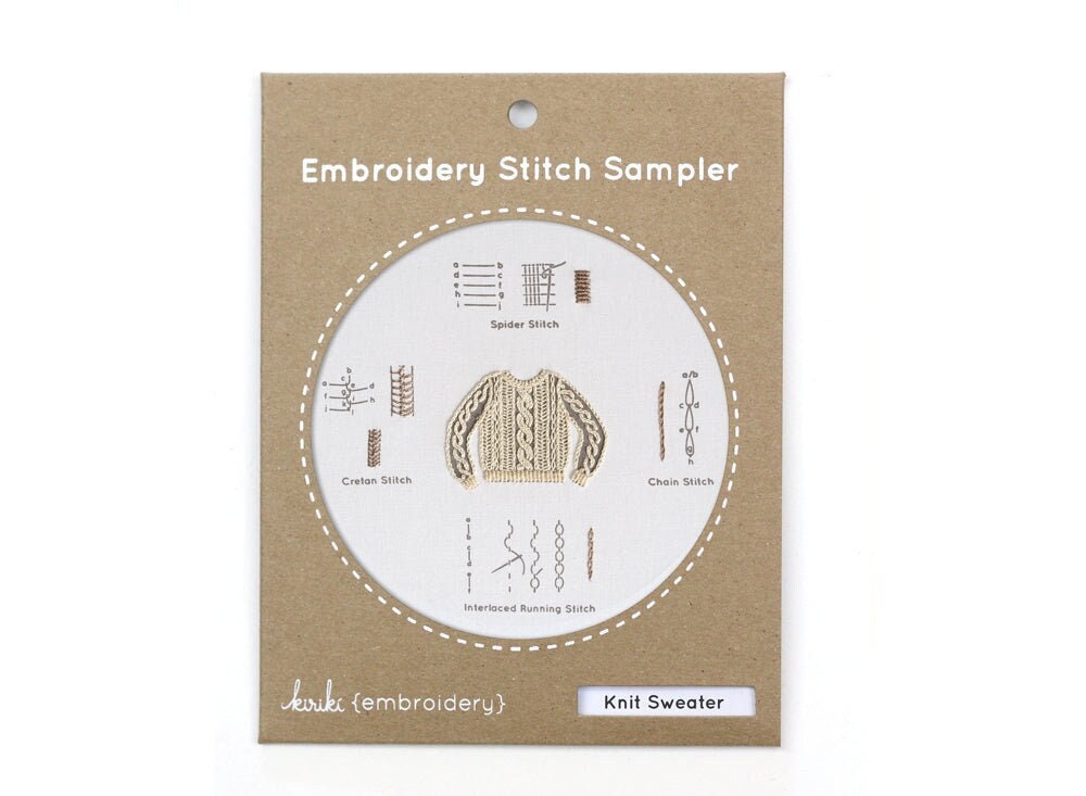 Embroidery Stitch Sampler, Beginners Embroidery Kit, Needlepoint Kits  Beginner, Craft Kit for Adults, Plant Mom Gift, Learn to Embroider 