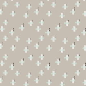 BY THE YARD!!  Cotton and Steel - Hashmarks in Rockbed - Camp Creek, Tidepool Collective