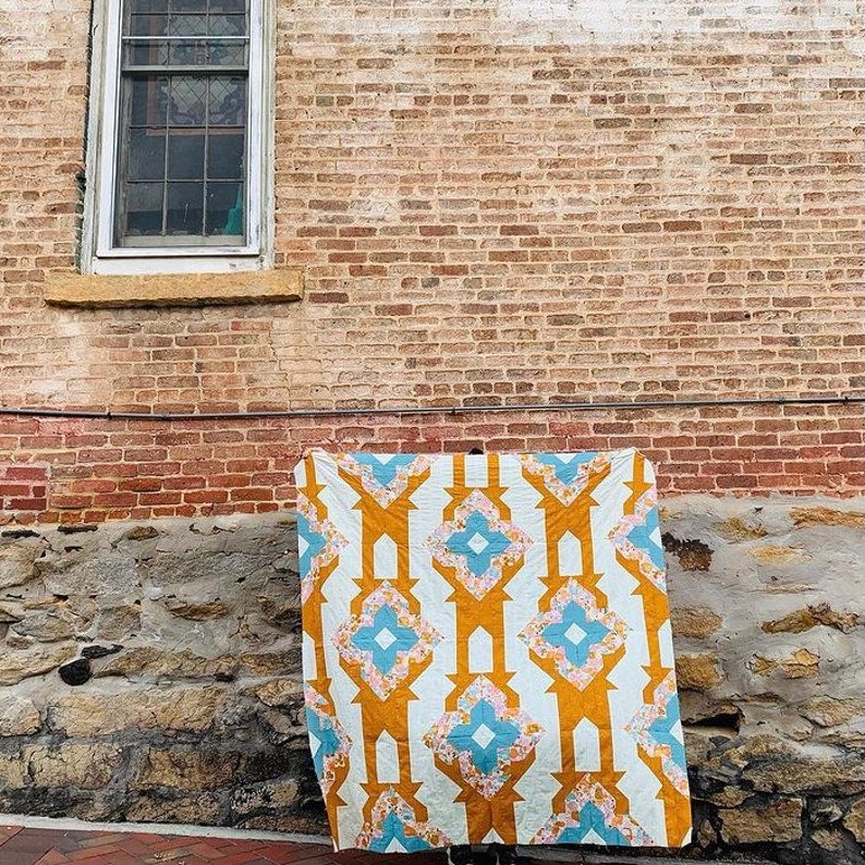 Pattern Sold Separately. 5.75 Yards of Fabric Included NEW QUILT KIT! Trellis Quilt by Elizabeth Bolten