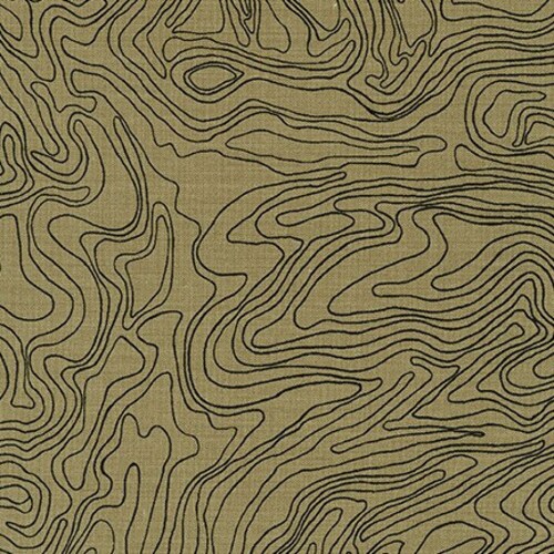 Topographic Map Fabric Topography Cream by | Etsy